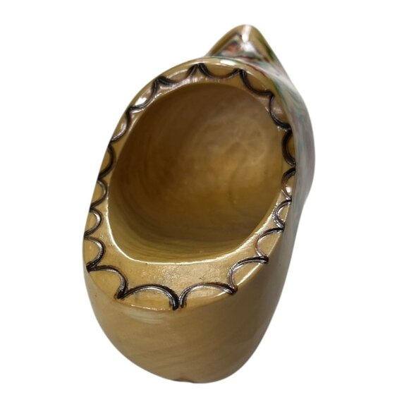 VTG Holland Wall Mountable Hand-Painted Wooden Clog & Shoe Brush 6.5" Length - Picture 7 of 16